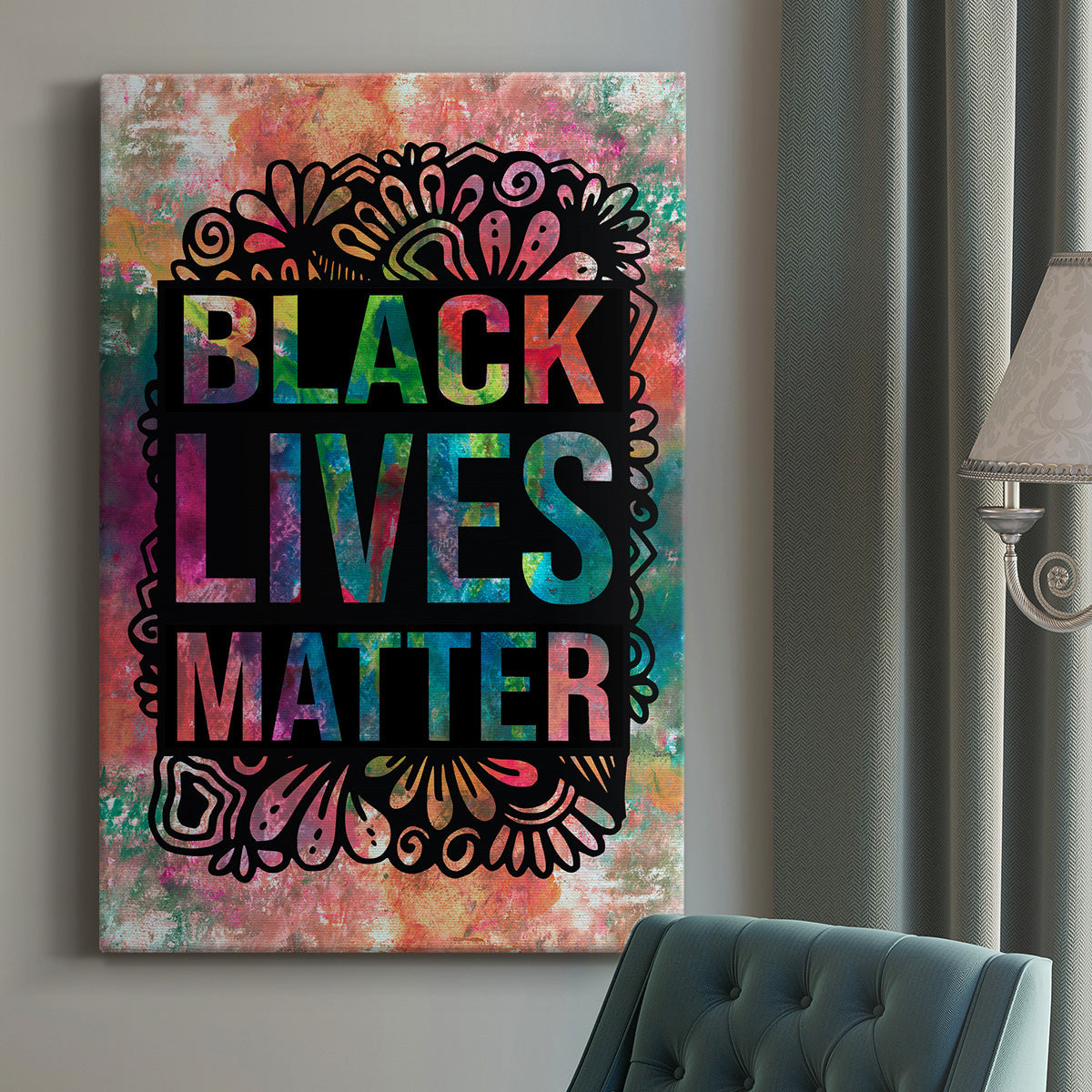 Graffiti Black Lives Matter Premium Gallery Wrapped Canvas - Ready to Hang