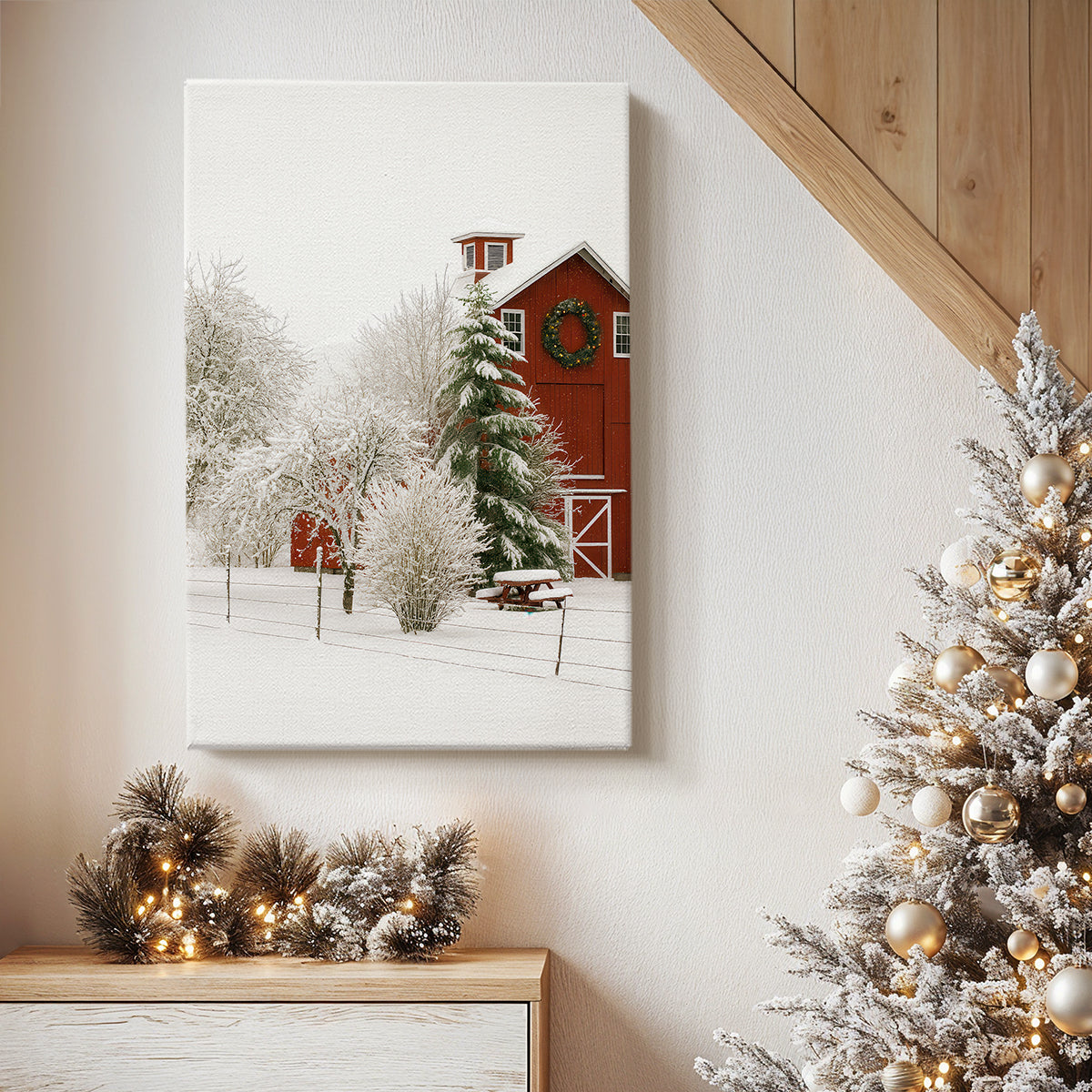 Frostlit Serenade - Canvas Art Print