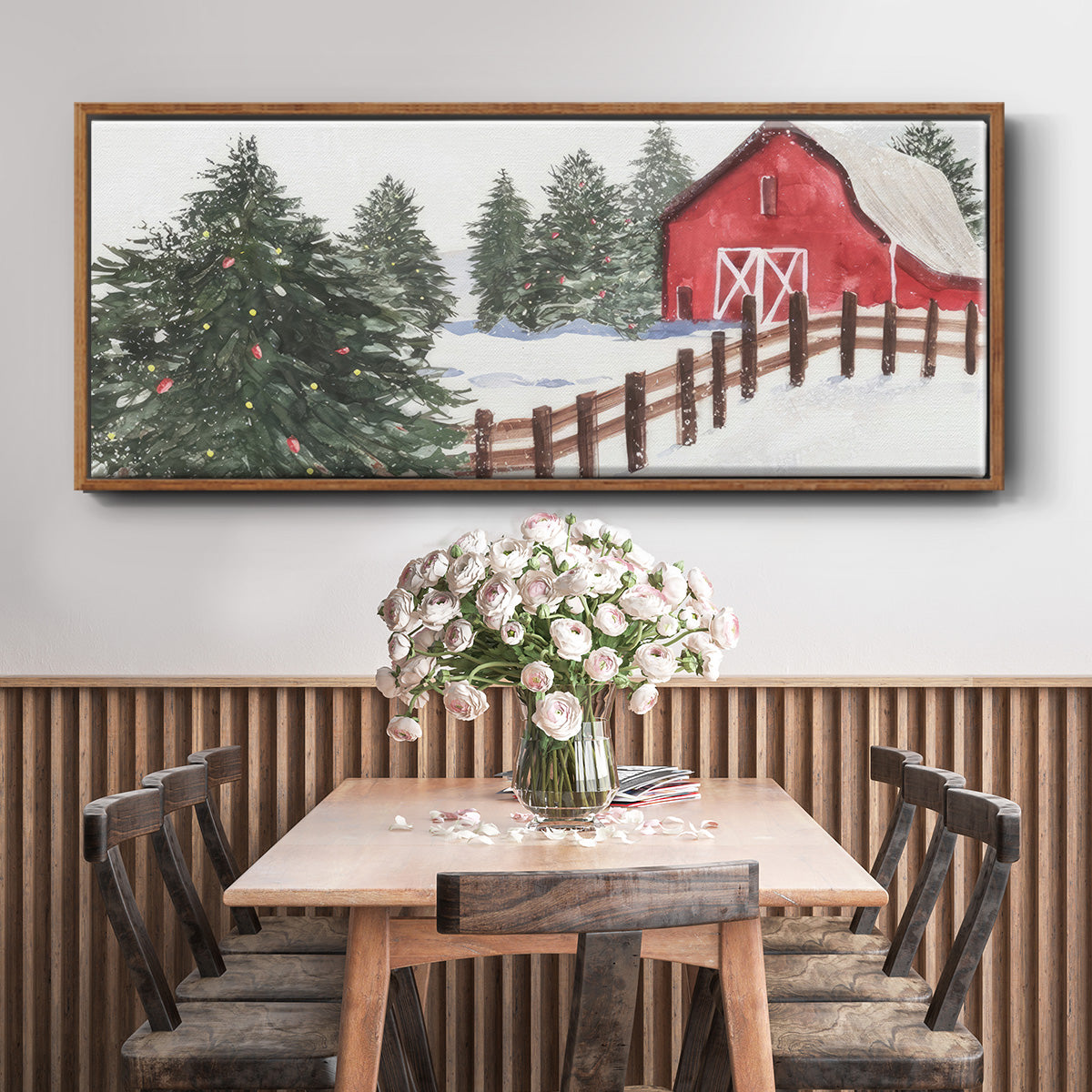 Christmas Time VI - Floater Framed Canvas Print