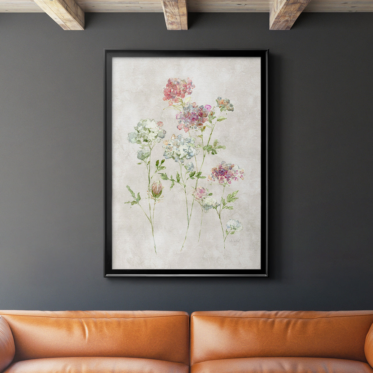 Soft Lace I - Modern Framed Canvas Print