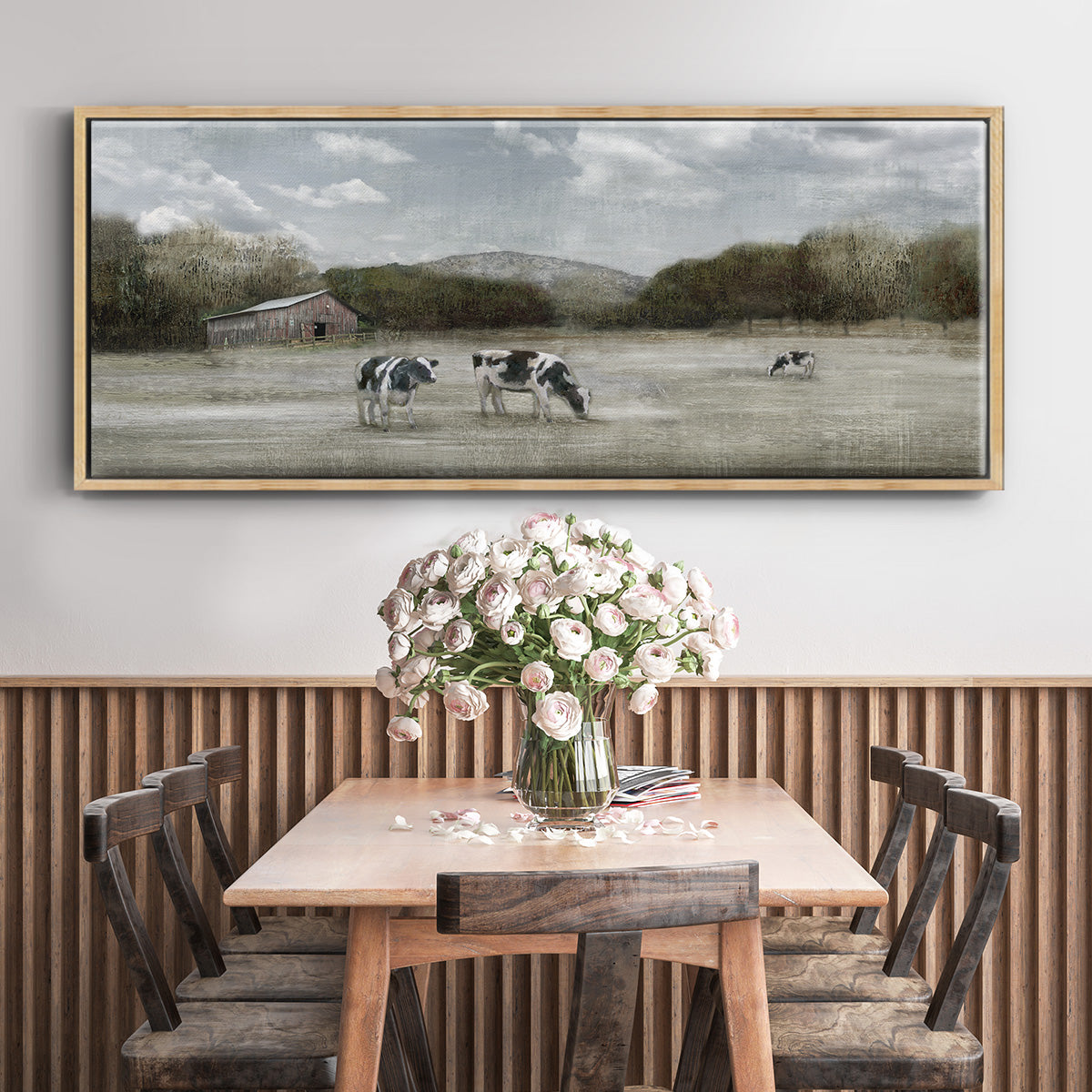 Country Satisfaction - Floater Framed Canvas Print