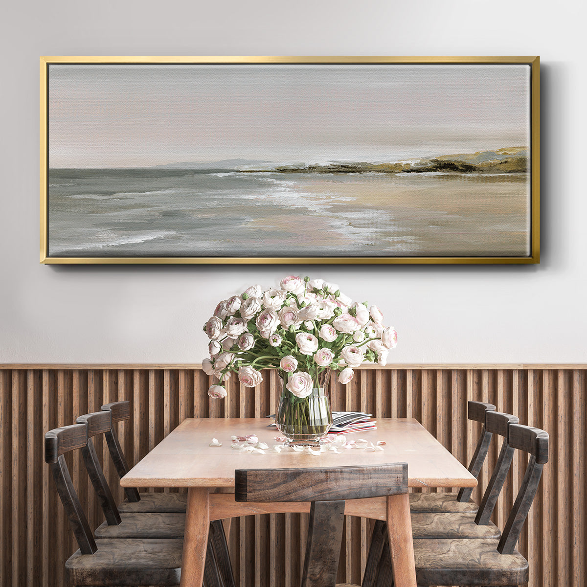 New Shore - Floater Framed Canvas Print