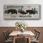 Bears Welcome - Floater Framed Canvas Print