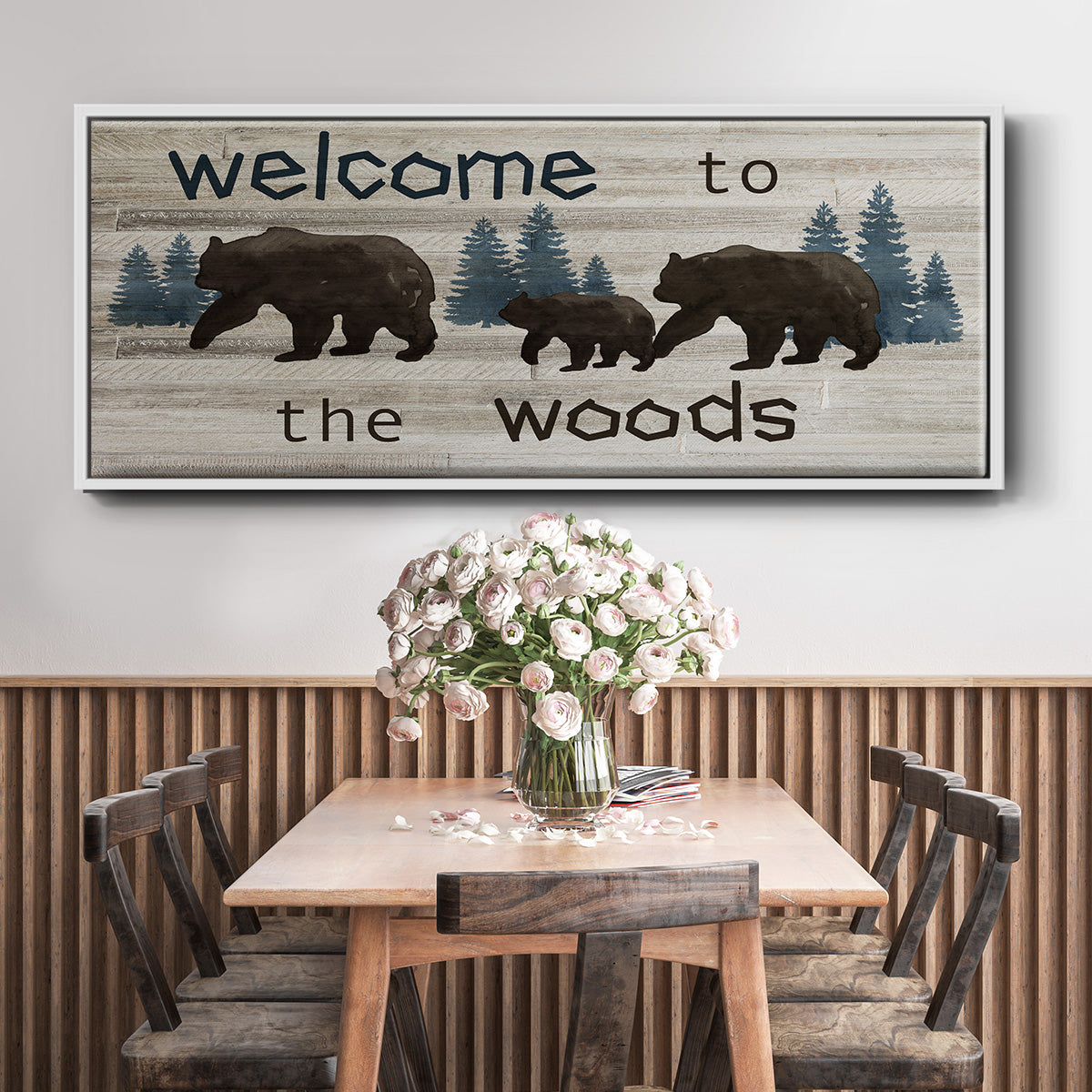 Bears Welcome - Floater Framed Canvas Print