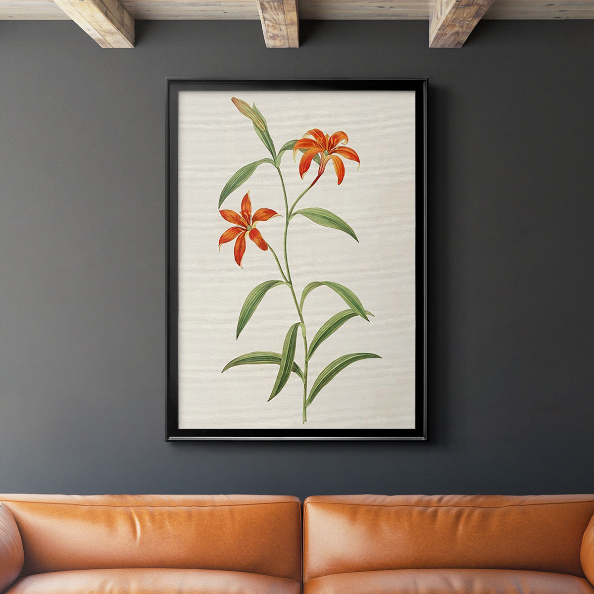 Flowers of the Seasons III - Modern Framed Canvas Print