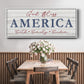 God Bless America - Floater Framed Canvas Print