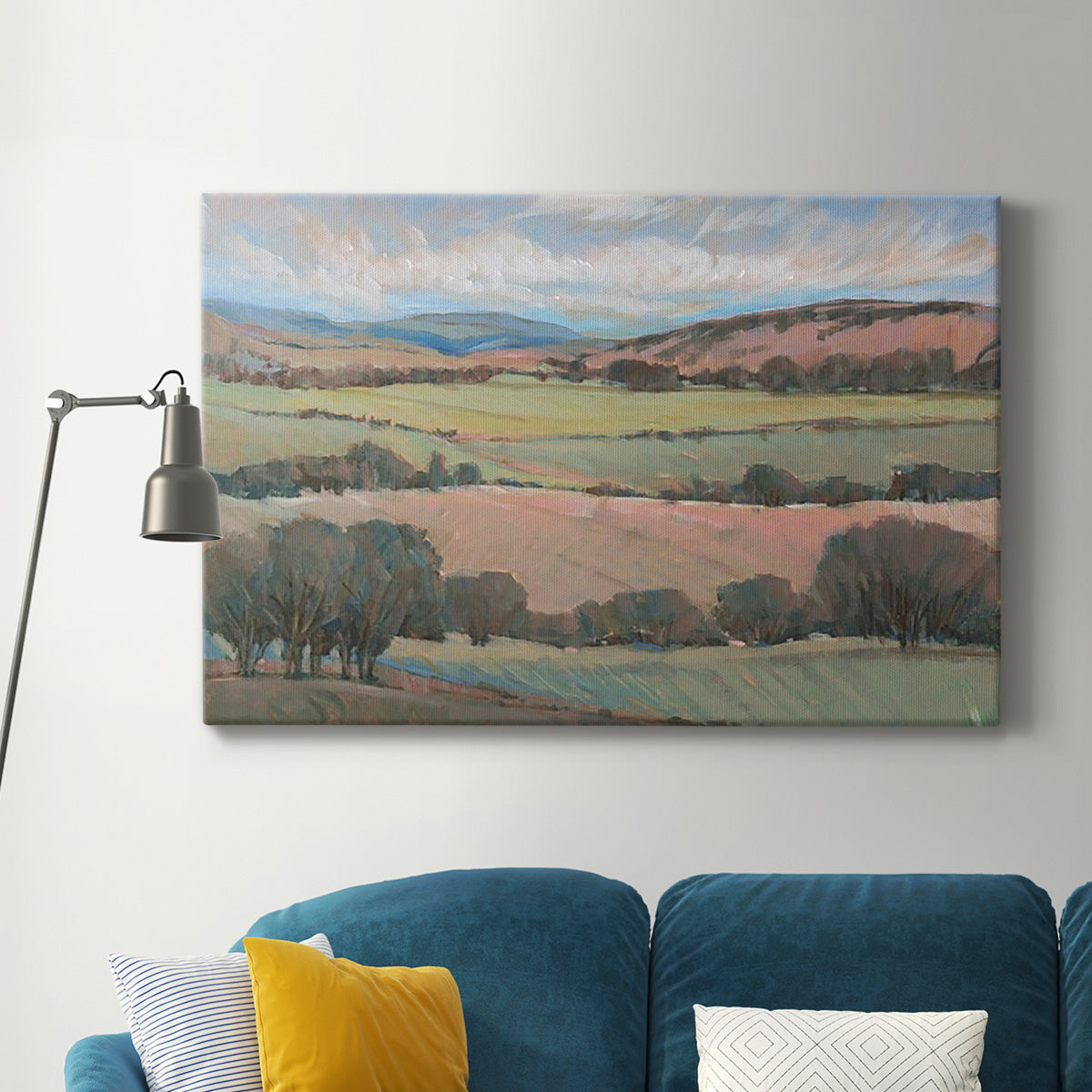 Hilly Countryside I Premium Gallery Wrapped Canvas - Ready to Hang