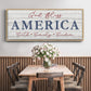 God Bless America - Floater Framed Canvas Print