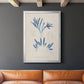 Blue Marine Algae I - Modern Framed Canvas Print