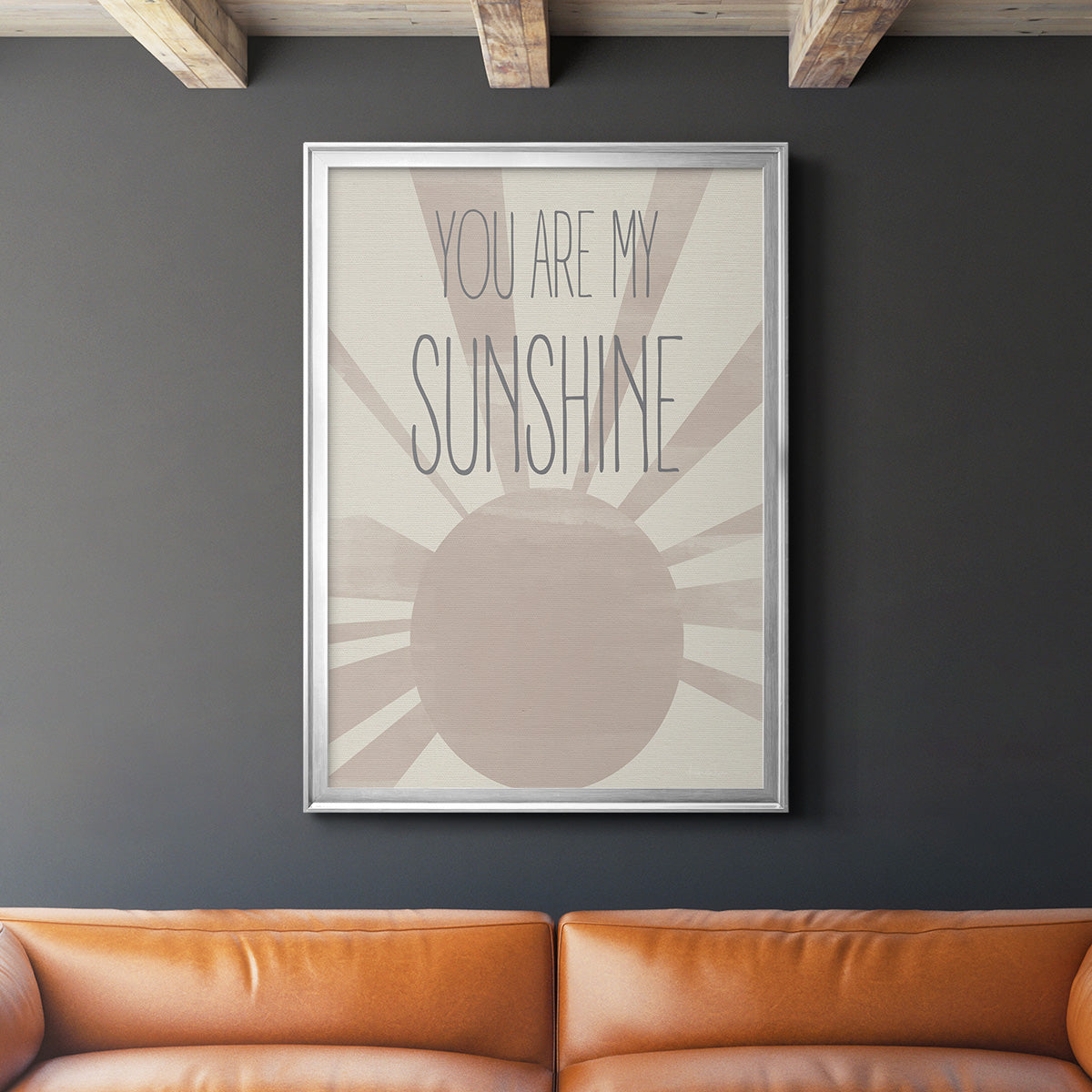 Sunshine - Modern Framed Canvas Print