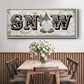 Winter Wonderland Friend Snow - Floater Framed Canvas Print