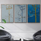 Wires IV - Framed Premium Gallery Wrapped Canvas L Frame 3 Piece Set - Ready to Hang