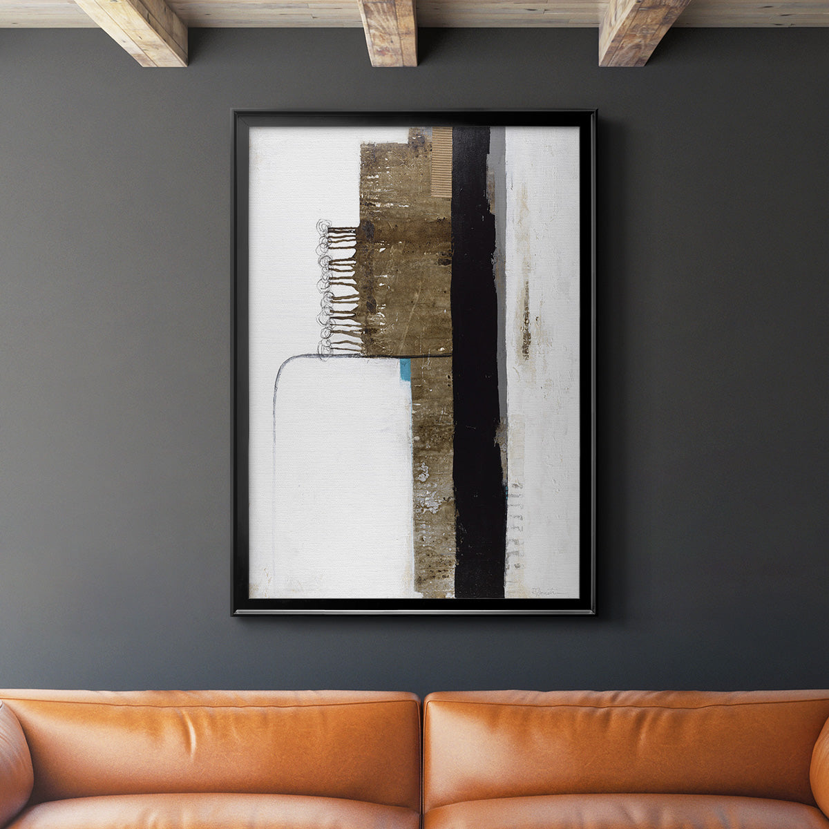 Unexpected Growth - Modern Framed Canvas Print