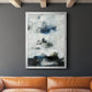 Black & Blue - Modern Framed Canvas Print