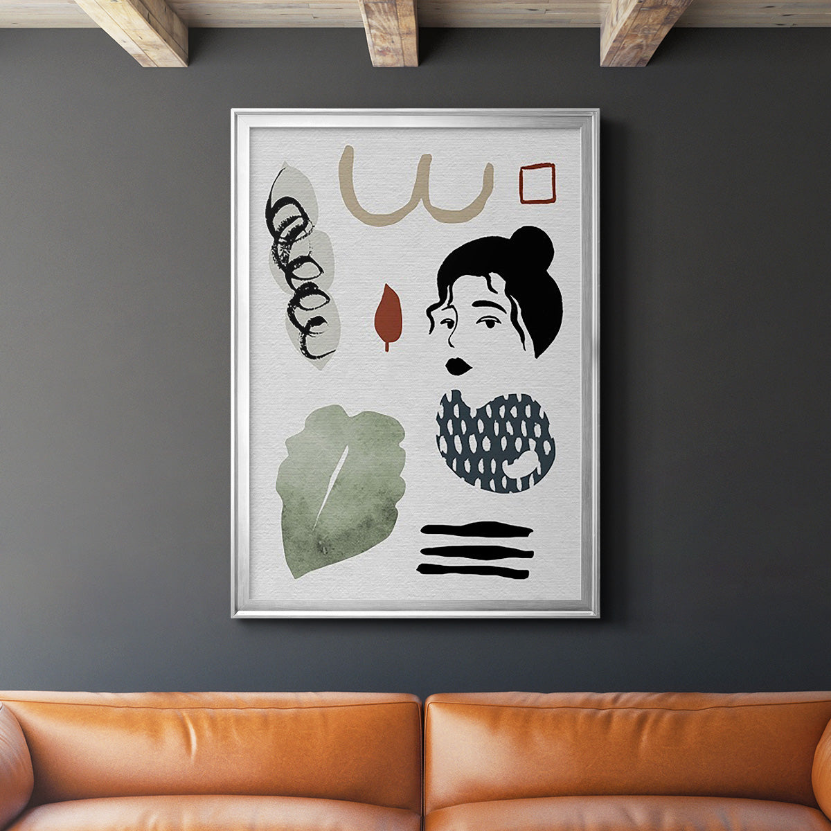 Collected Mindfulness IV - Modern Framed Canvas Print