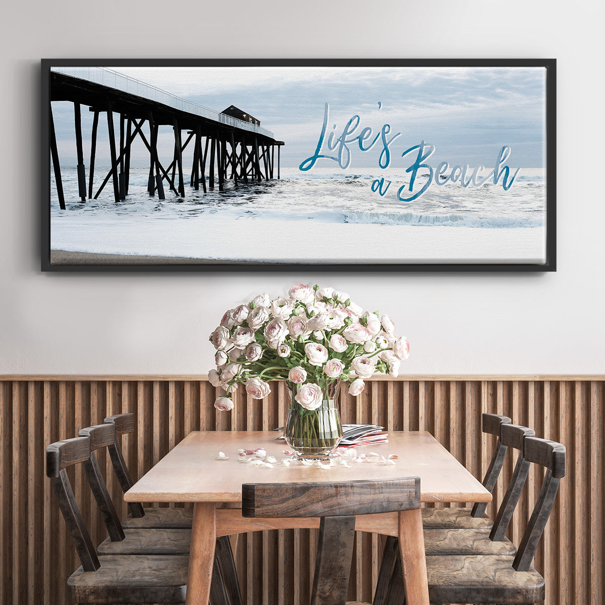 Life's a Beach - Floater Framed Canvas Print