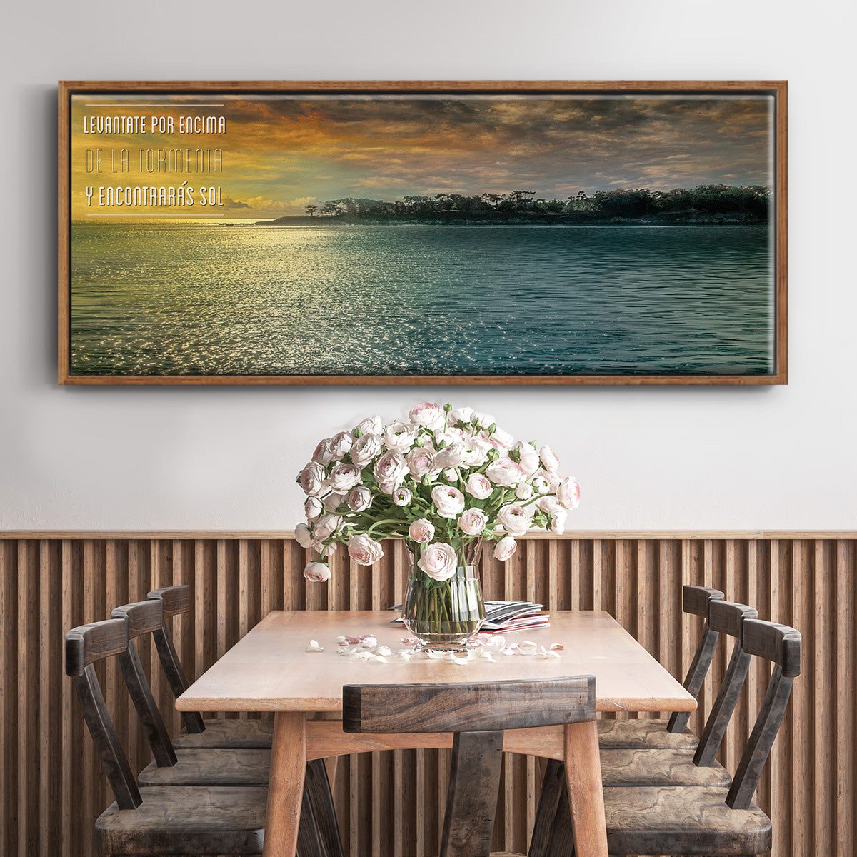 Encontraras - Floater Framed Canvas Print