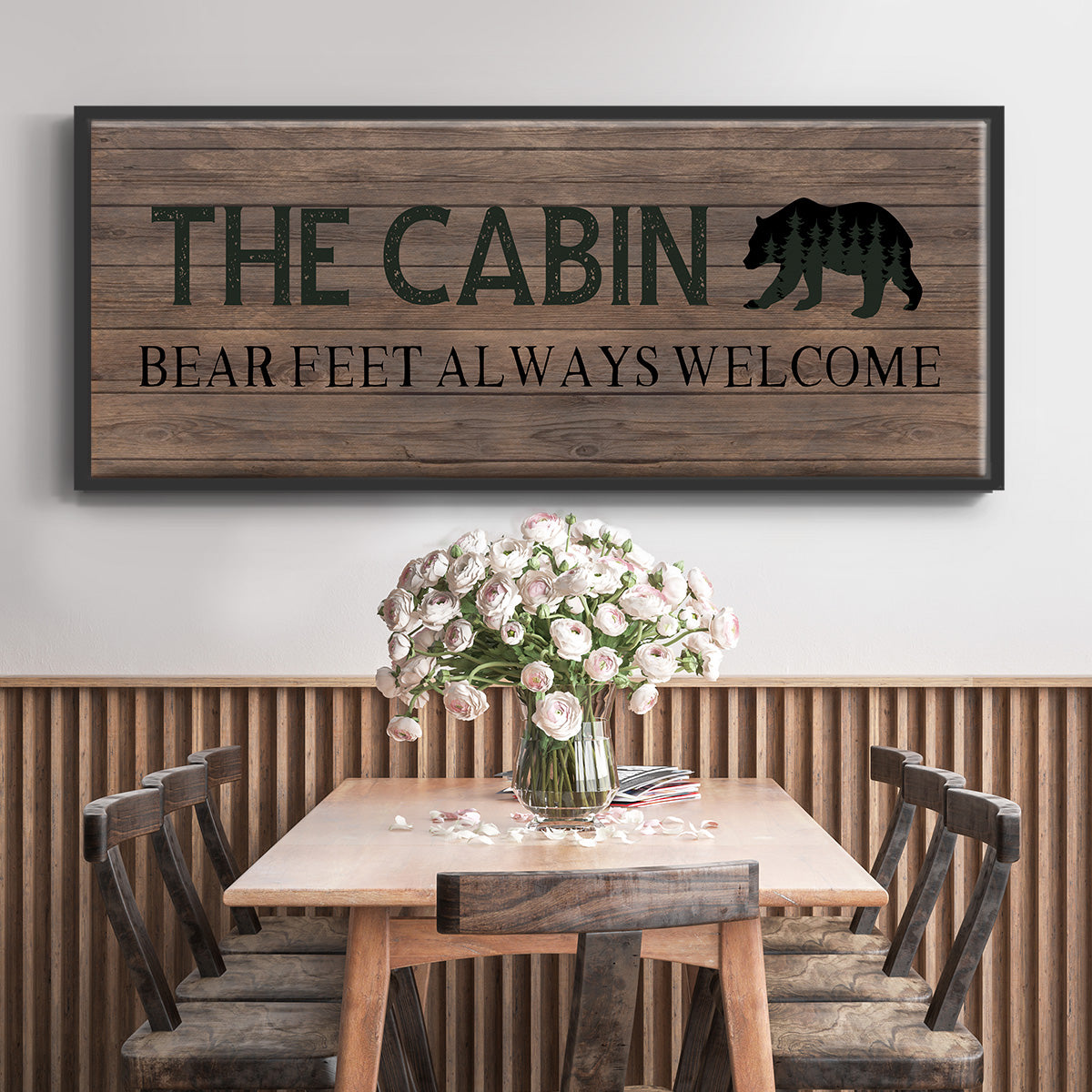 Bear Feet - Floater Framed Canvas Print