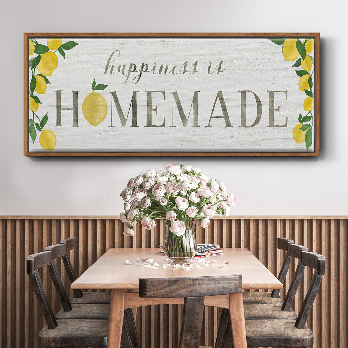 Homemade Lemons - Floater Framed Canvas Print