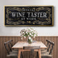 Wine Taster - Floater Framed Canvas Print