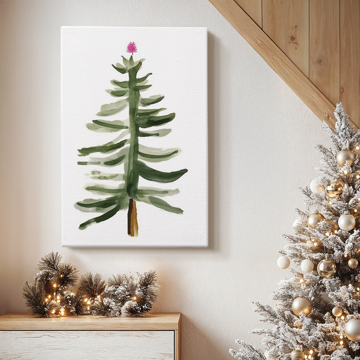 Midwinter of Pearled Serenade - Canvas Art Print