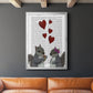 Squirrel Love - Modern Framed Canvas Print