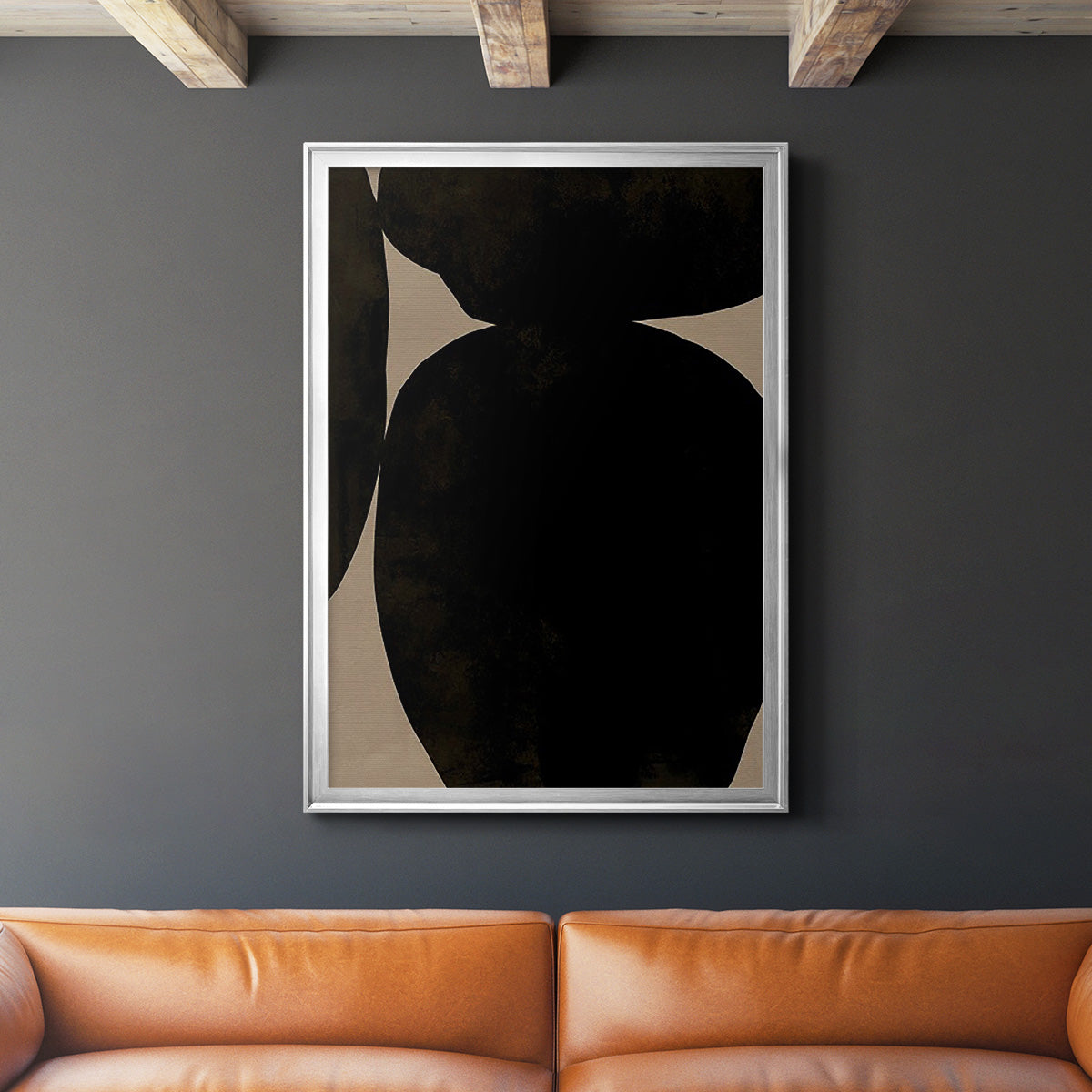 Heirloom Orbs II - Modern Framed Canvas Print