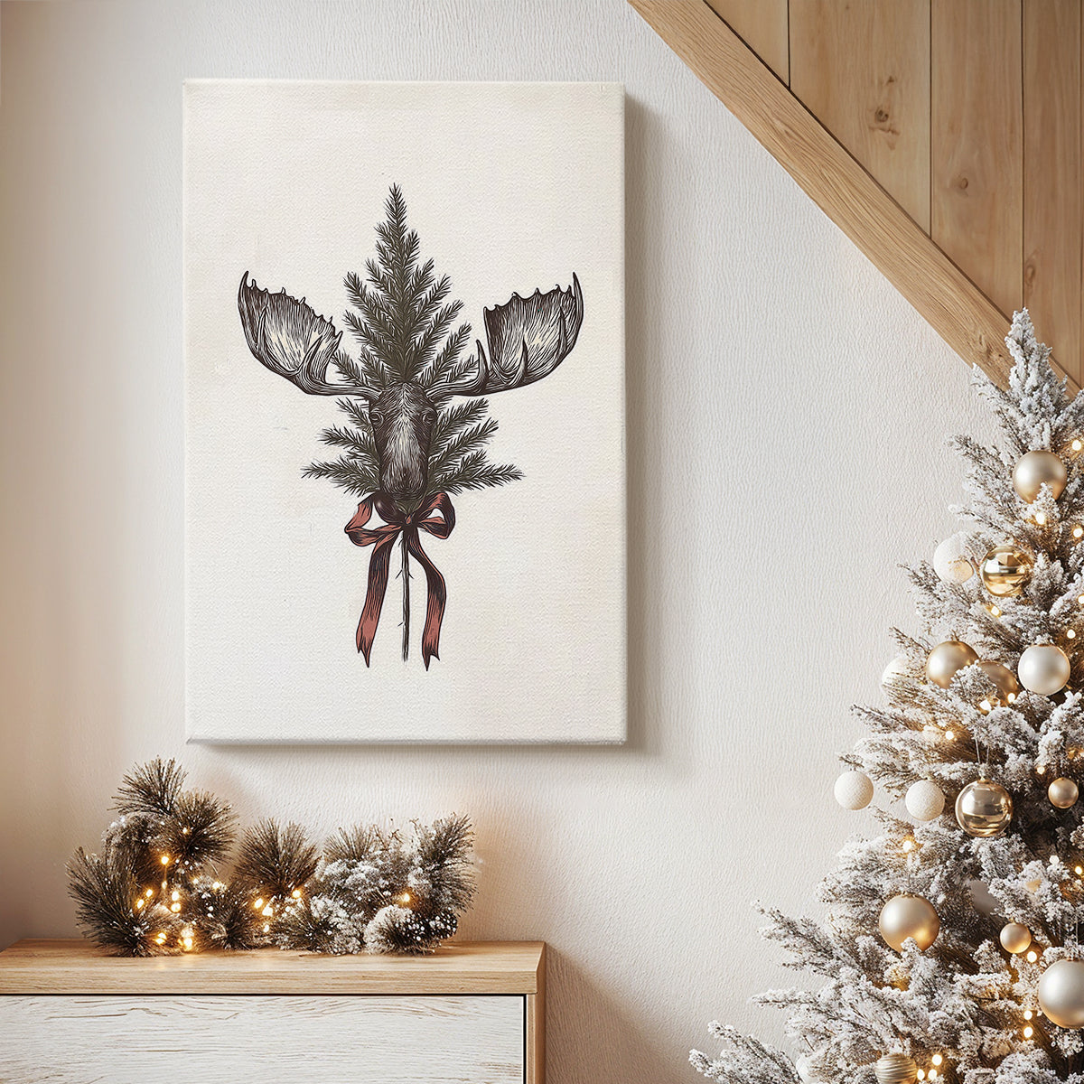 Eve of Snowwhite Candle - Canvas Art Print