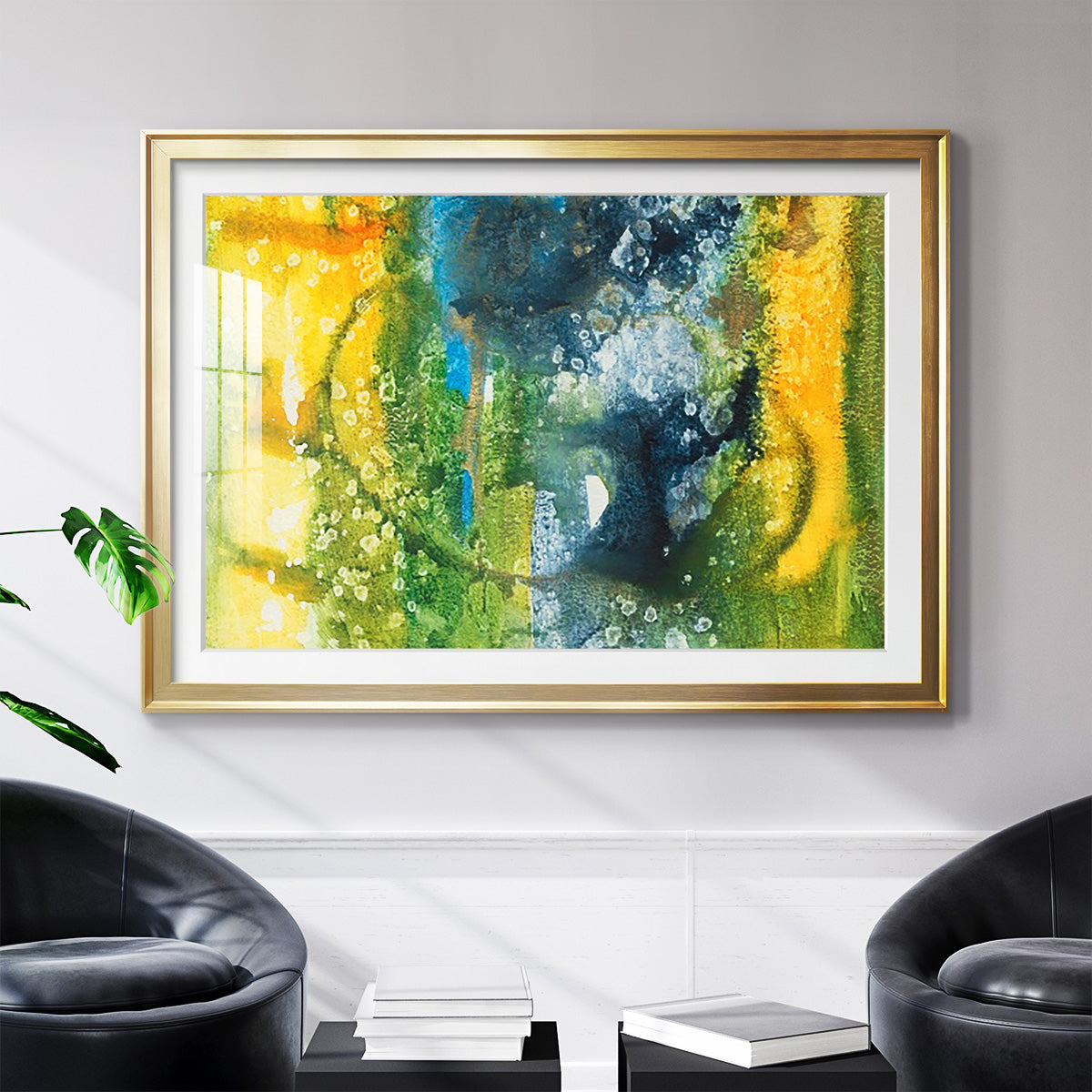 Aquatic Energy III - Modern Framed Art Print