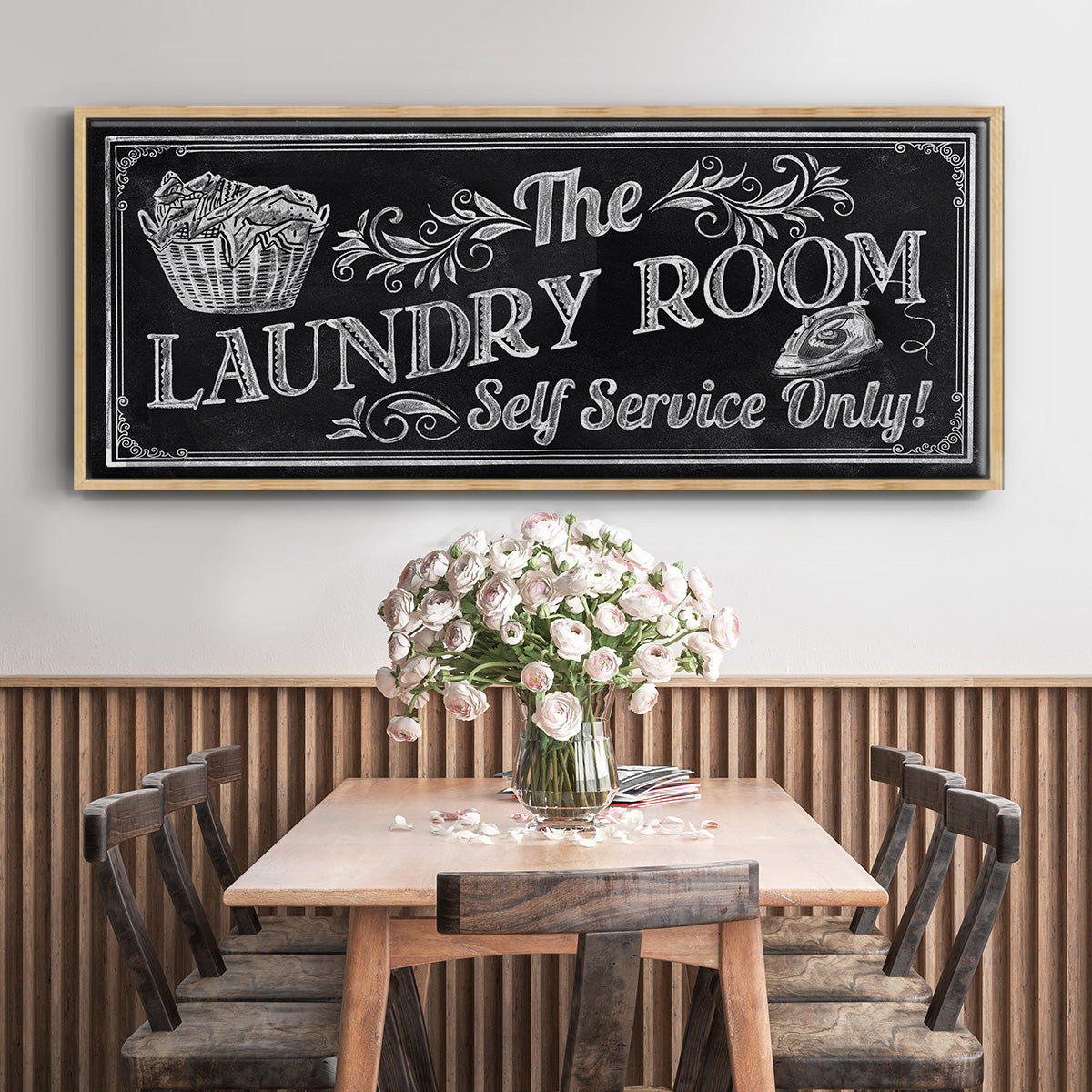 Self Service - Floater Framed Canvas Print