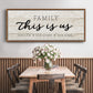 This is Us - Floater Framed Canvas Print