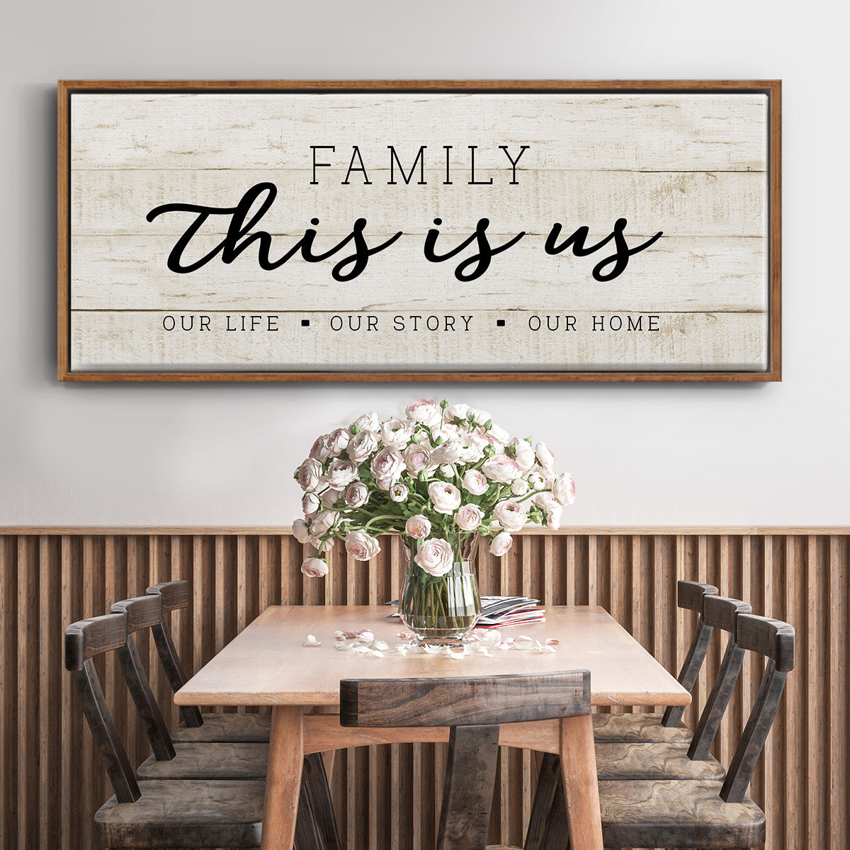 This is Us - Floater Framed Canvas Print