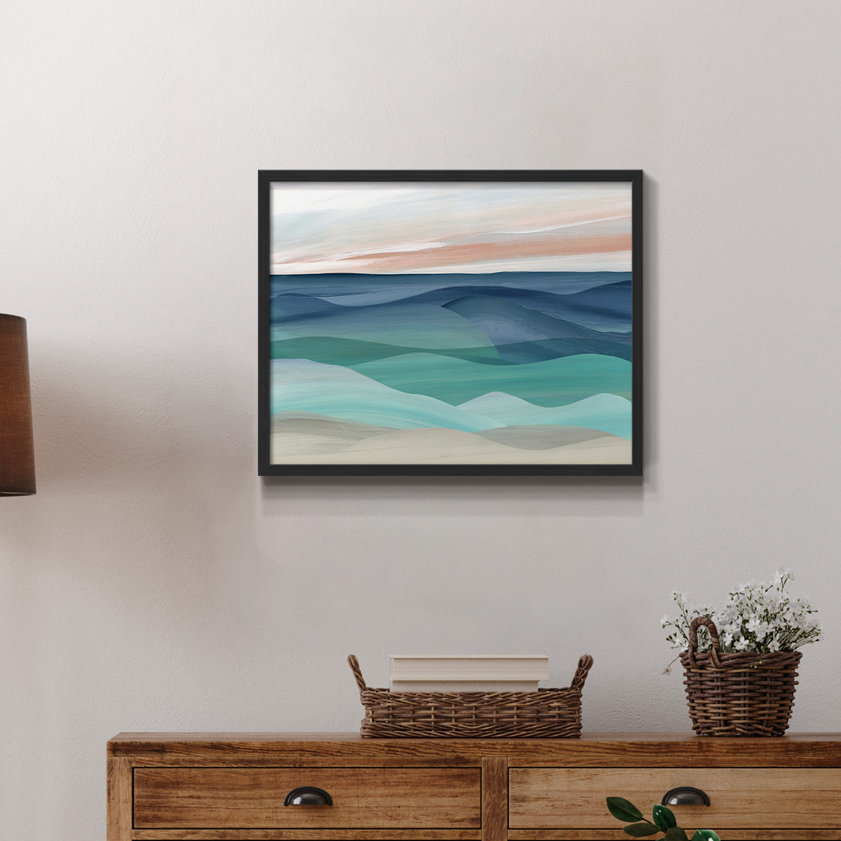 43524,abstract,ocean,landscape,art,painting,modern,sunset,blue,green,tranquility,waves,color,decor,home,framed,contemporary,nature,ocean view,coastal,seascape,peaceful,wall art,interior design,smooth,texture,horizon,stylish,ocean colors,creative,relaxation,scenery,sea,calming,atmosphere,aesthetic,visual,bright,layered,Re-stickable,Abstract