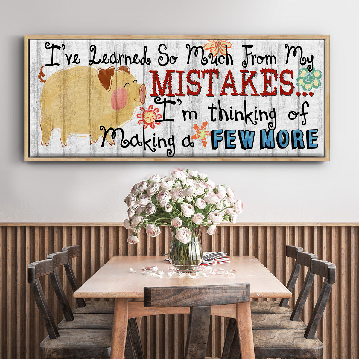 I've Learned - Floater Framed Canvas Print
