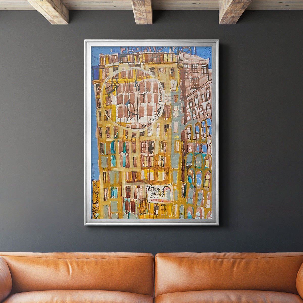 Bandaloo II - Modern Framed Canvas Print