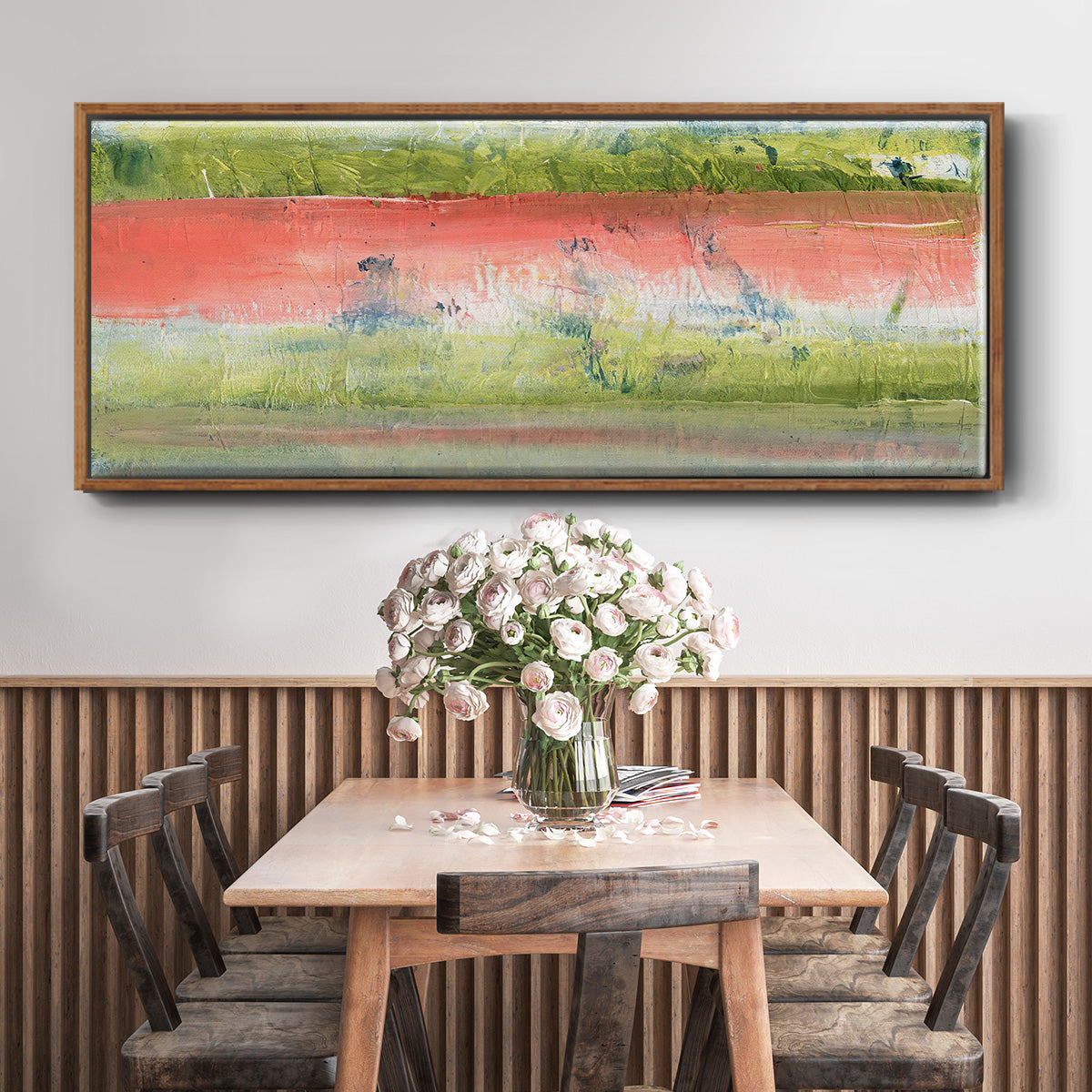 Nature's Flag I - Floater Framed Canvas Print