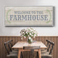 Welcome to the Farmhouse - Floater Framed Canvas Print