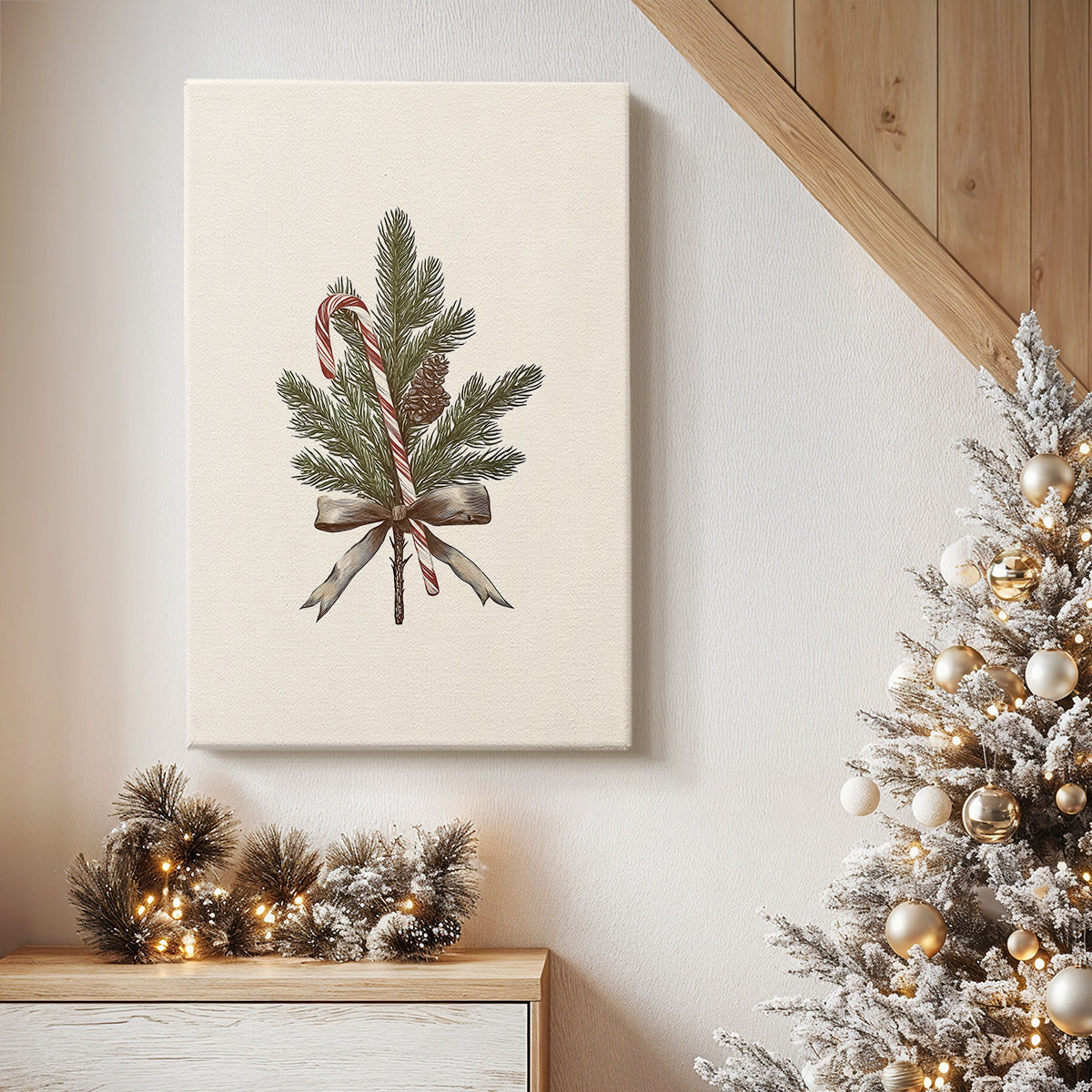 Snowwhite Skies at Eve - Canvas Art Print