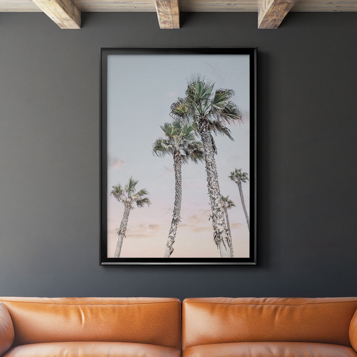 Palms Up - Modern Framed Canvas Print