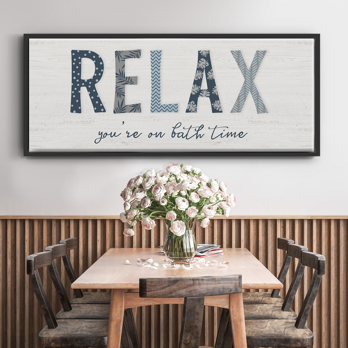 Relax - Floater Framed Canvas Print