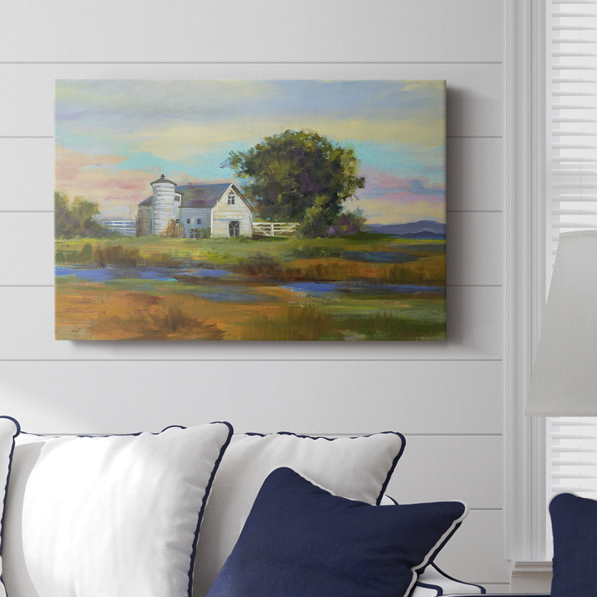 Down By The Barn - Canvas Art Print