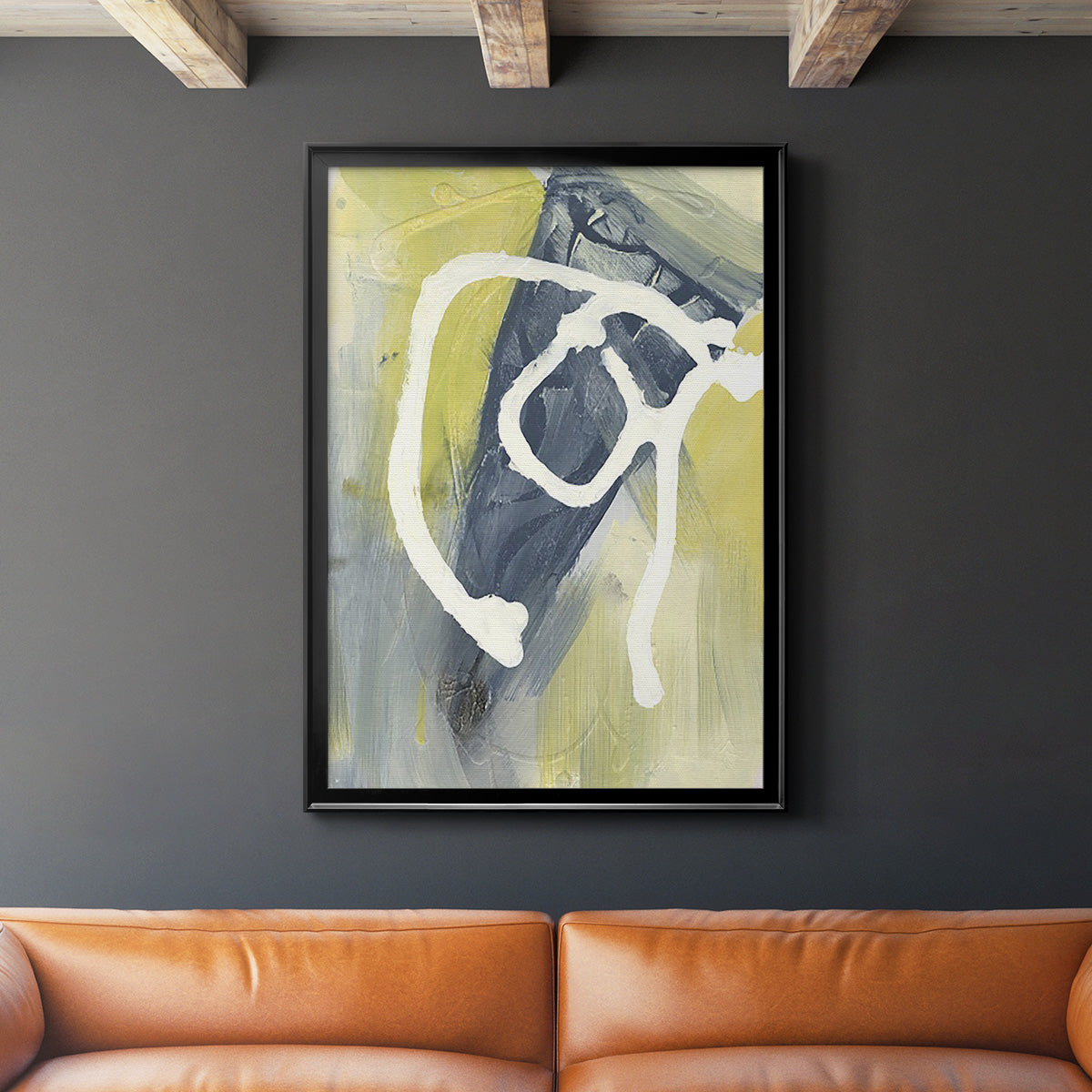 Delightful I - Modern Framed Canvas Print