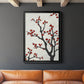 Red Berry Branch II - Modern Framed Canvas Print