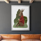 Latte Moose in Sweater - Modern Framed Canvas Print