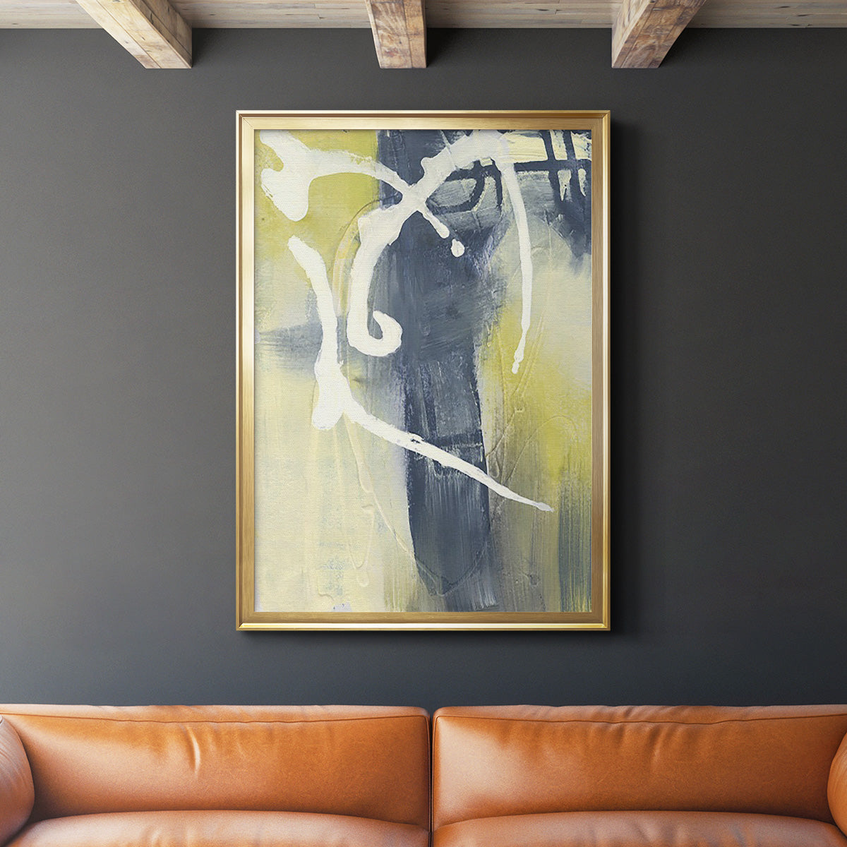 Delightful II - Modern Framed Canvas Print