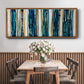 Blue Streaks - Floater Framed Canvas Print