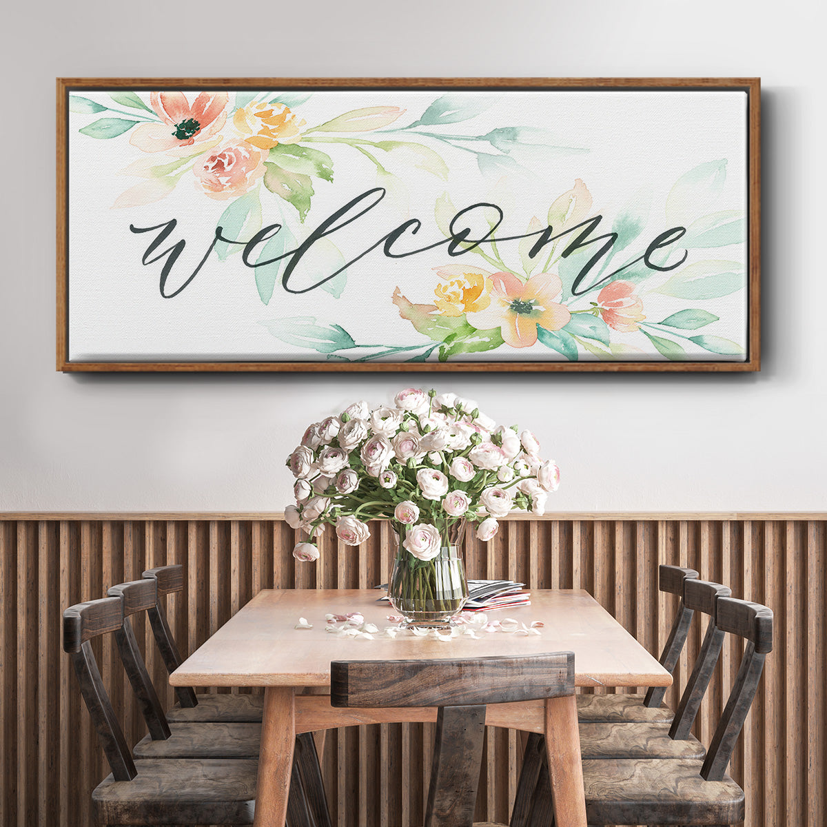 Welcome - Floater Framed Canvas Print