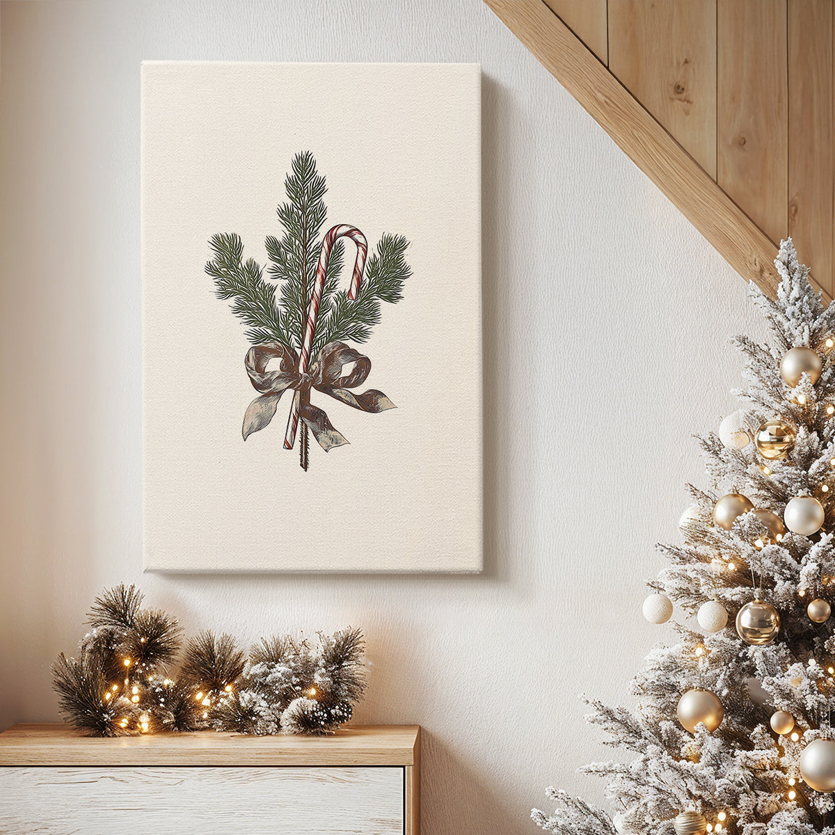 Pearled Carol of Nativity - Canvas Art Print