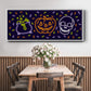 Neon Halloween Collection D - Floater Framed Canvas Print