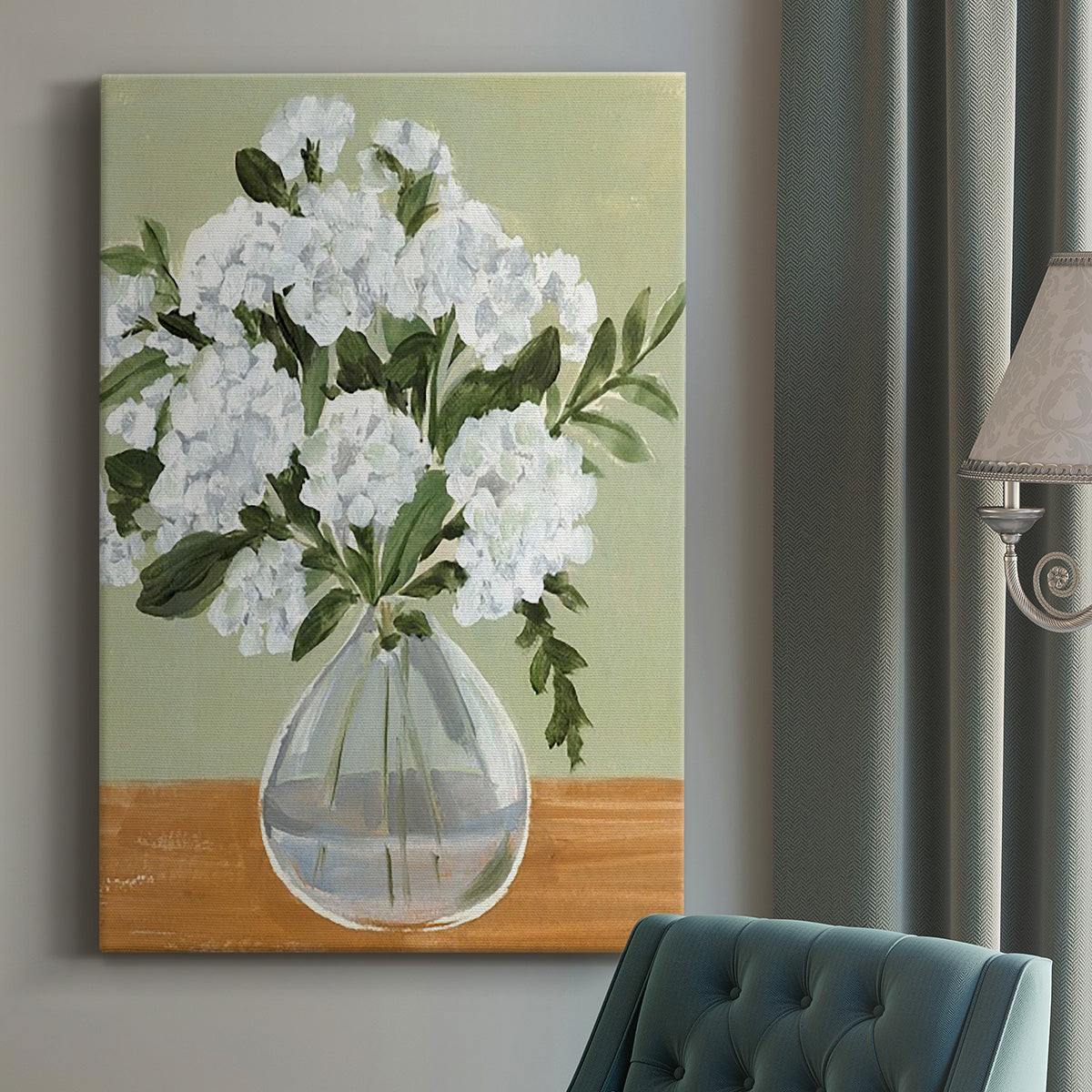 Vased Viburnum I Premium Gallery Wrapped Canvas - Ready to Hang